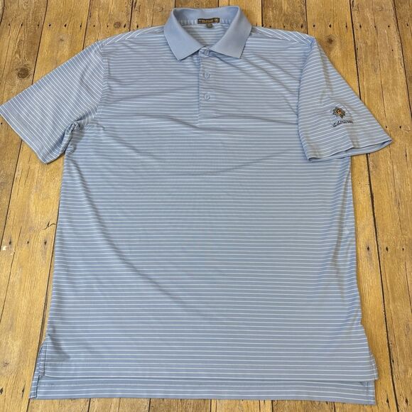 Peter Millar Summer Comfort Polo Golf Shirt Medium Coldstream Guards Golf Logo - Picture 4 of 12